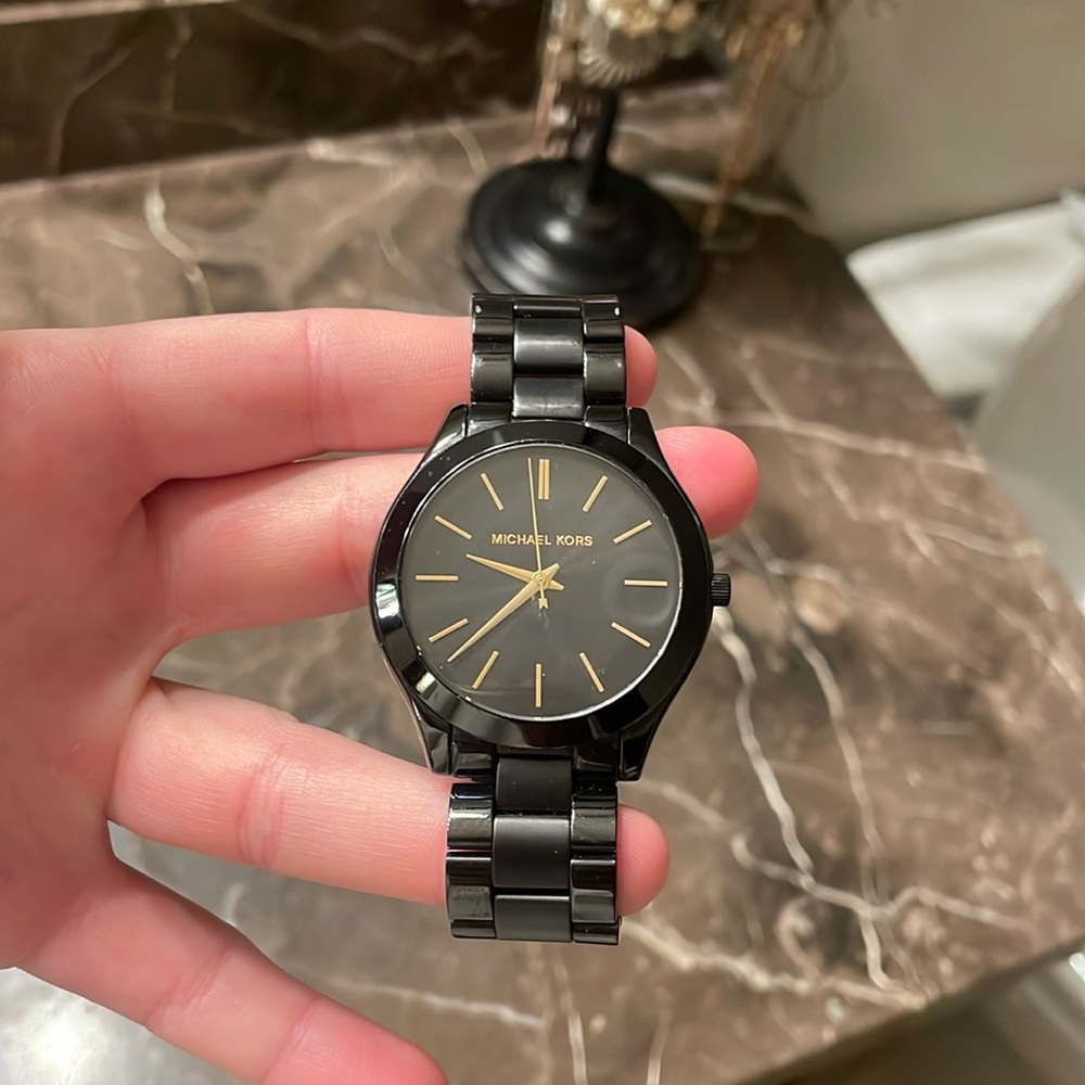 Micheal Kors Women’s Watch. Black. Stainless Steel.
